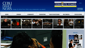 What Cebudailynews.ph website looked like in 2013 (10 years ago)