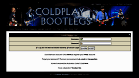 What Coldplaybootlegs.com website looked like in 2013 (11 years ago)