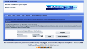 What Cleaningpros.co.uk website looked like in 2013 (10 years ago)