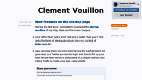 What Clementvouillon.com website looked like in 2013 (10 years ago)