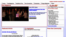 What Classicalsinger.com website looked like in 2013 (10 years ago)