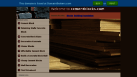 What Cementblocks.com website looked like in 2013 (10 years ago)