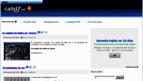 What Calle17.net website looked like in 2013 (10 years ago)