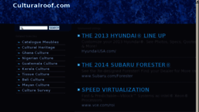 What Culturalroof.com website looked like in 2013 (10 years ago)