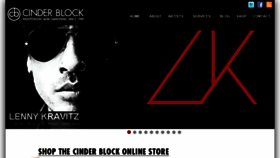 What Cinderblock.com website looked like in 2013 (10 years ago)