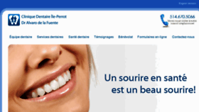 What Cliniquedentaireileperrot.ca website looked like in 2013 (10 years ago)