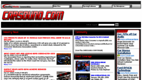 What Carsound.com website looked like in 2013 (10 years ago)