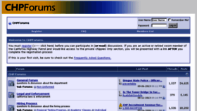 What Chpforums.com website looked like in 2013 (10 years ago)