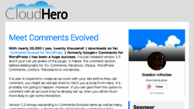 What Cloudhero.net website looked like in 2013 (10 years ago)