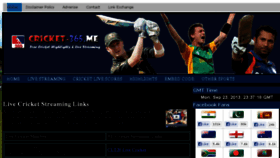 What Cricket-365.me website looked like in 2013 (10 years ago)