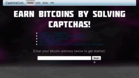 What Captchacoin.com website looked like in 2013 (10 years ago)
