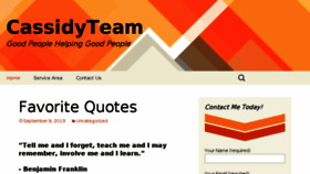 What Cassidyteam.com website looked like in 2013 (10 years ago)