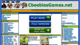 What Cbeebiesgames.net website looked like in 2013 (10 years ago)