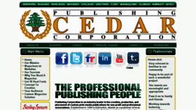 What Cedarpublishing.com website looked like in 2013 (10 years ago)