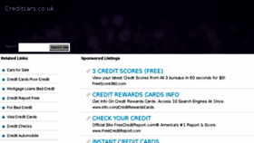 What Creditcars.co.uk website looked like in 2013 (10 years ago)