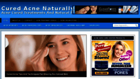 What Curedacne.com website looked like in 2013 (10 years ago)