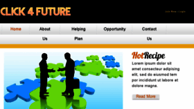 What Click4future.com website looked like in 2013 (10 years ago)