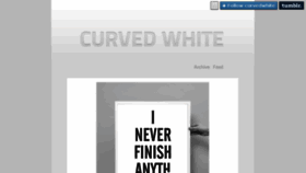 What Curvedwhite.com website looked like in 2013 (10 years ago)