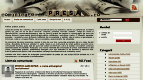 What Comunicate-de-presa.ro website looked like in 2013 (10 years ago)