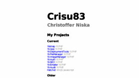 What Cniska.net website looked like in 2013 (10 years ago)