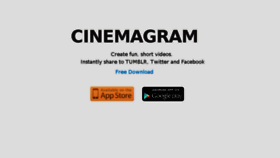 What Cinemagr.am website looked like in 2013 (10 years ago)