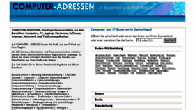 What Computer-adressen.de website looked like in 2013 (10 years ago)