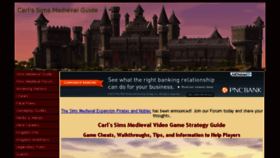 What Carls-sims-medieval-guide.com website looked like in 2013 (10 years ago)