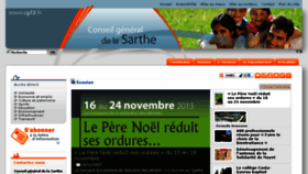 What Cg72.fr website looked like in 2013 (10 years ago)