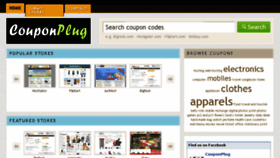 What Couponplug.com website looked like in 2013 (10 years ago)