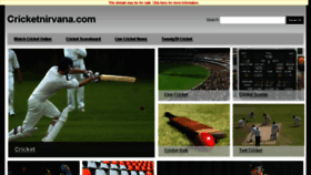 What Cricketnirvana.com website looked like in 2013 (10 years ago)