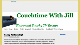What Couchtimewithjill.com website looked like in 2013 (10 years ago)