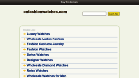 What Cnfashionwatches.com website looked like in 2013 (10 years ago)