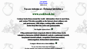 What Cookbook.hu website looked like in 2013 (10 years ago)