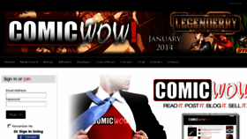 What Comicwow.com website looked like in 2013 (10 years ago)