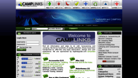 What Camplinks.co.uk website looked like in 2013 (10 years ago)