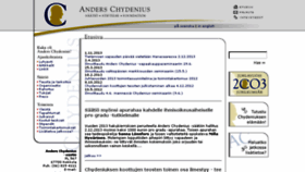 What Chydenius.net website looked like in 2013 (10 years ago)