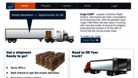 What Cargochief.com website looked like in 2014 (10 years ago)