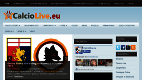 What Calciolive.eu website looked like in 2014 (11 years ago)