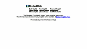 What Cchs.net website looked like in 2014 (10 years ago)