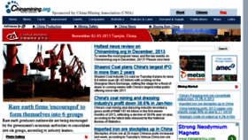 What Chinamining.org website looked like in 2014 (10 years ago)