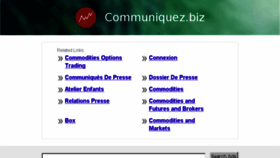 What Communiquez.biz website looked like in 2014 (10 years ago)