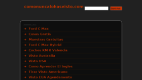 What Comonuncalohasvisto.com website looked like in 2014 (10 years ago)