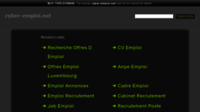 What Cyber-emploi.net website looked like in 2014 (10 years ago)