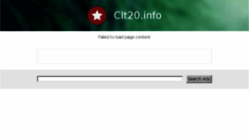 What Clt20.info website looked like in 2014 (10 years ago)