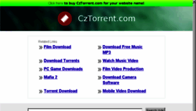 What Cztorrent.com website looked like in 2014 (10 years ago)