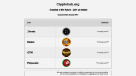 What Cryptohub.org website looked like in 2014 (10 years ago)