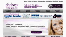 What Chelseadental.co.uk website looked like in 2014 (10 years ago)