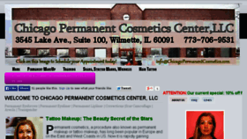 What Chicagopermanentcosmetics.com website looked like in 2014 (10 years ago)