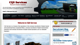 What Cqsservices.com website looked like in 2014 (10 years ago)