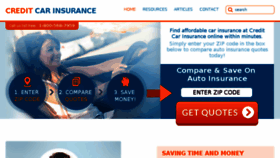 What Creditcarinsurance.com website looked like in 2014 (10 years ago)